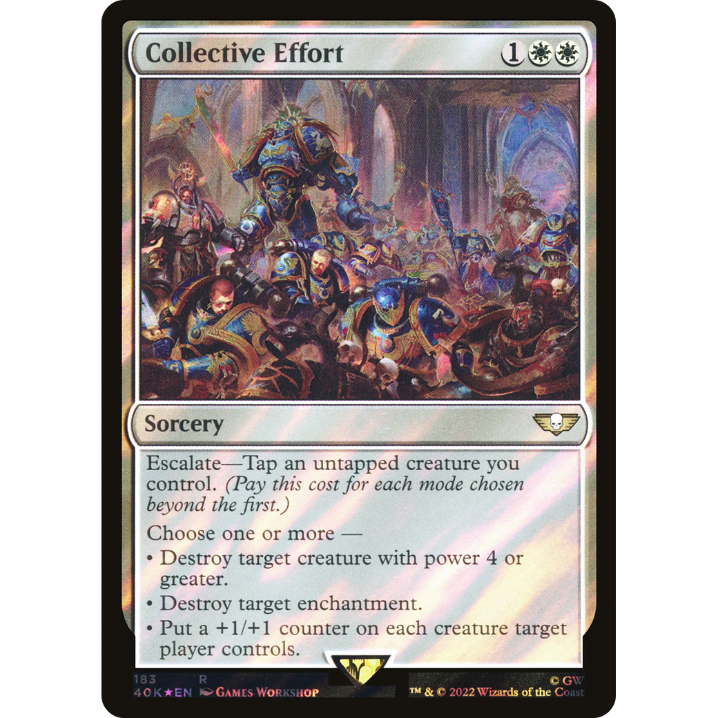 Collective Effort (40K-183) - Warhammer 40,000 Commander Foil