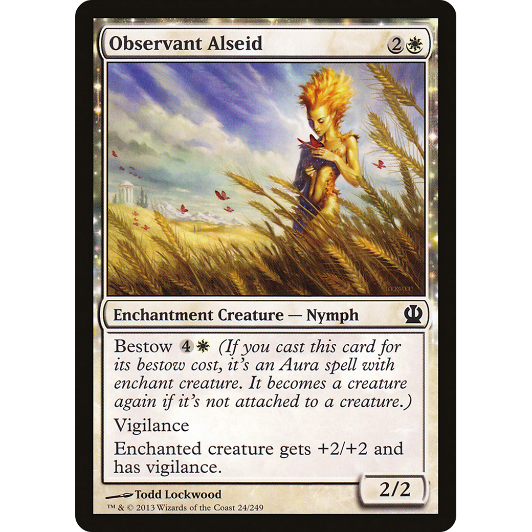 Observant Alseid (THS-024) - Theros: (enchantment) Foil