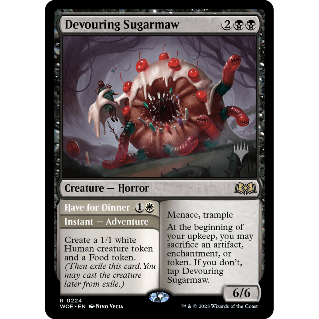 Devouring Sugarmaw // Have for Dinner (PPWOE-224P) - Wilds of Eldraine Promos Foil