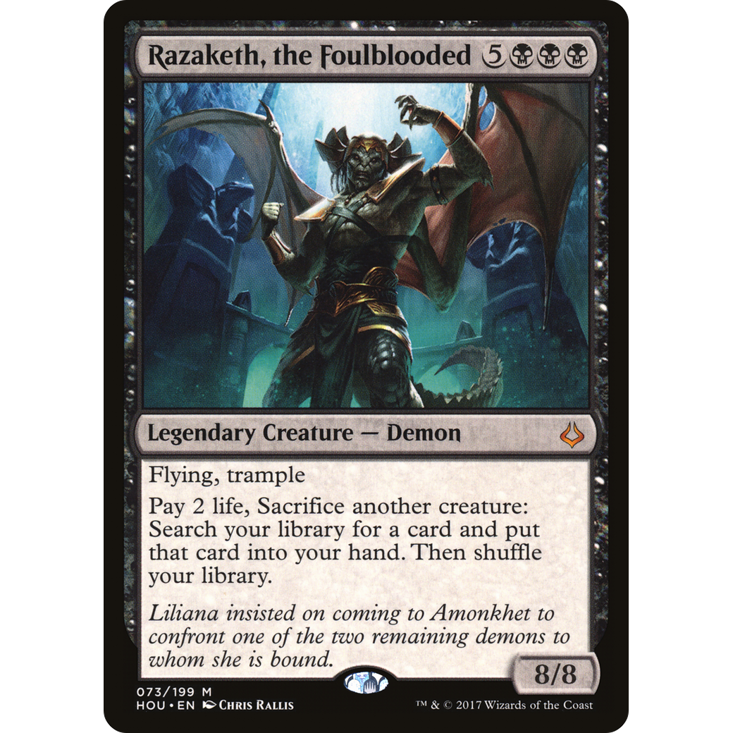 Razaketh, the Foulblooded (HOU-073) - Hour of Devastation Foil