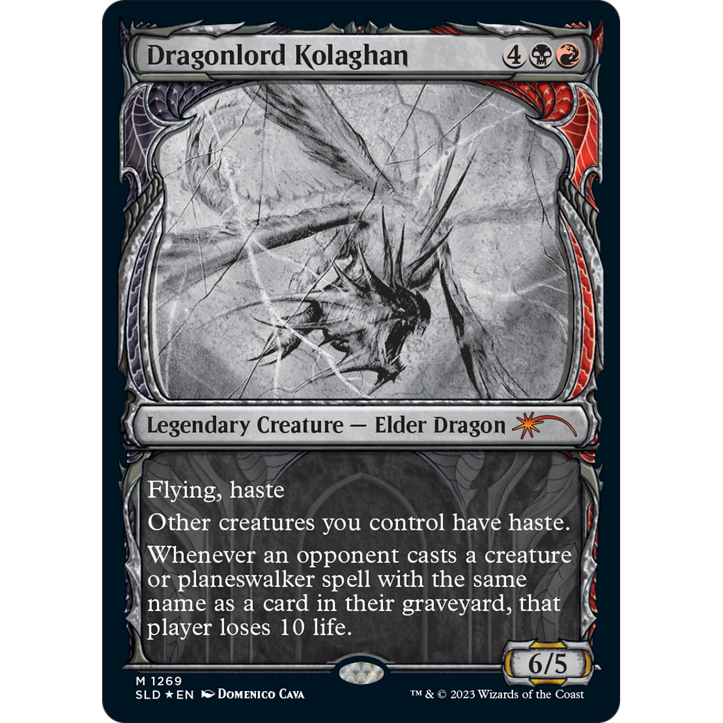 Dragonlord Kolaghan (Halo Foil) (SLD-1269) - Secret Lair Drop: (Showcase) Foil