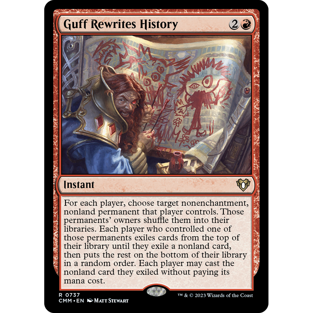 Guff Rewrites History (CMM-737) - Commander Masters