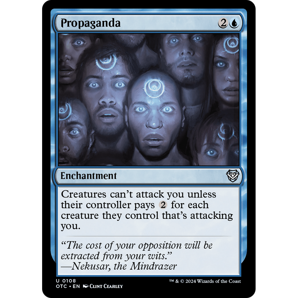Propaganda (OTC-108) - Outlaws of Thunder Junction Commander