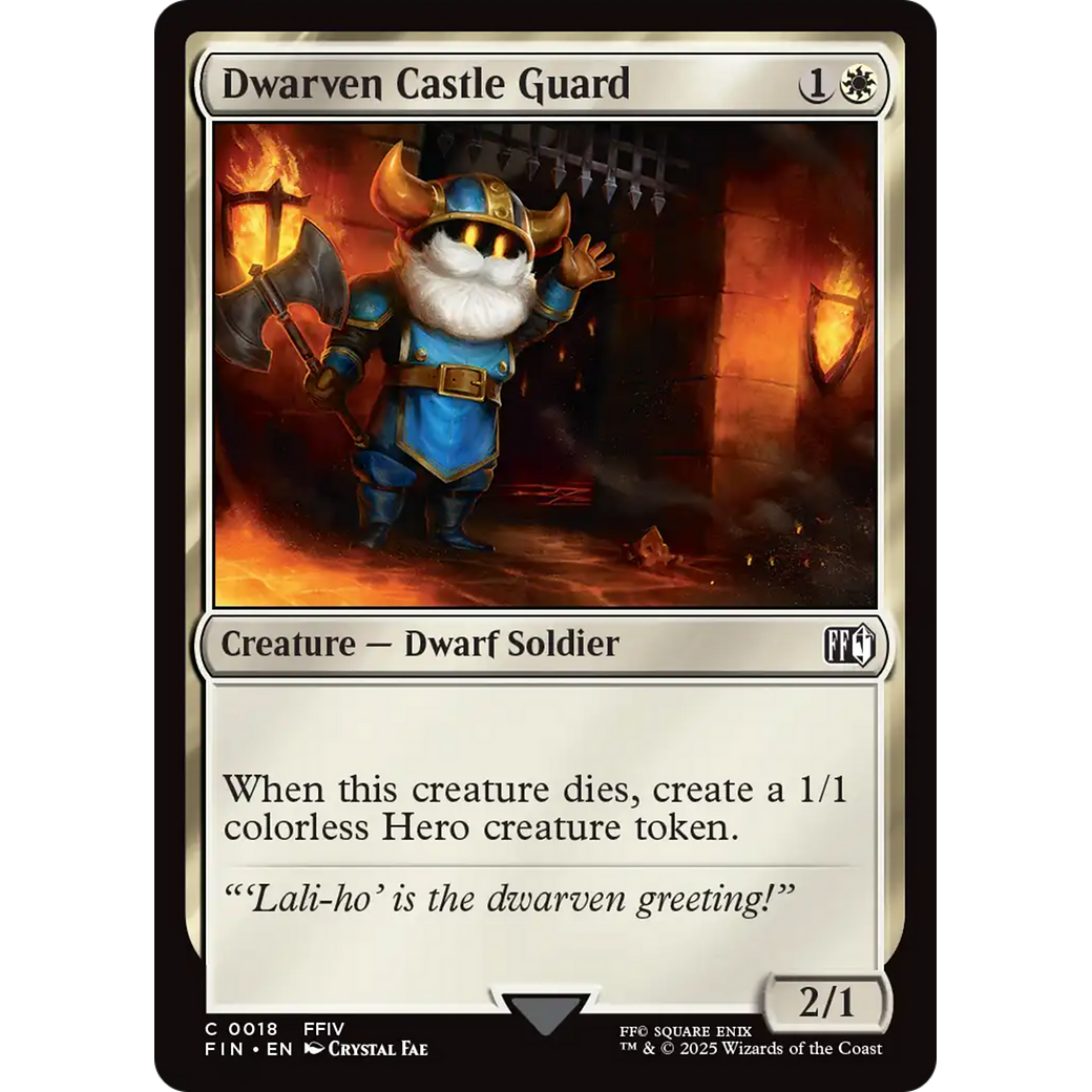 Dwarven Castle Guard (FIN-018) - FINAL FANTASY Foil