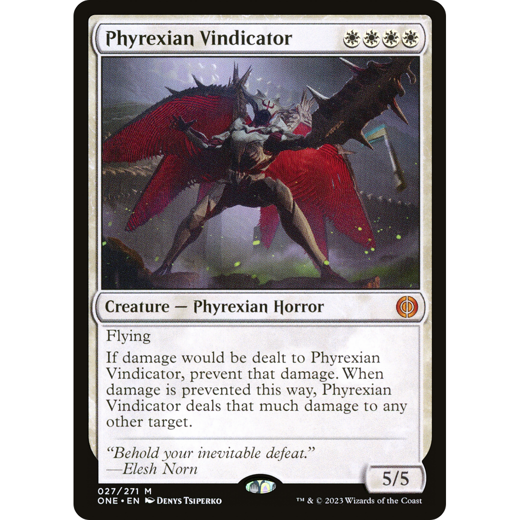 Phyrexian Vindicator (ONE-027) - Phyrexia: All Will Be One Foil