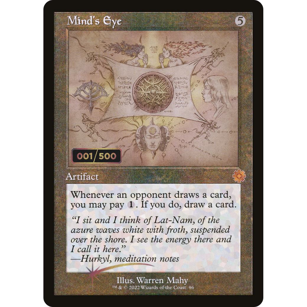 Mind's Eye (Schematic) (Serial Numbered) (BRR-096) - The Brothers' War Retro Artifacts Foil