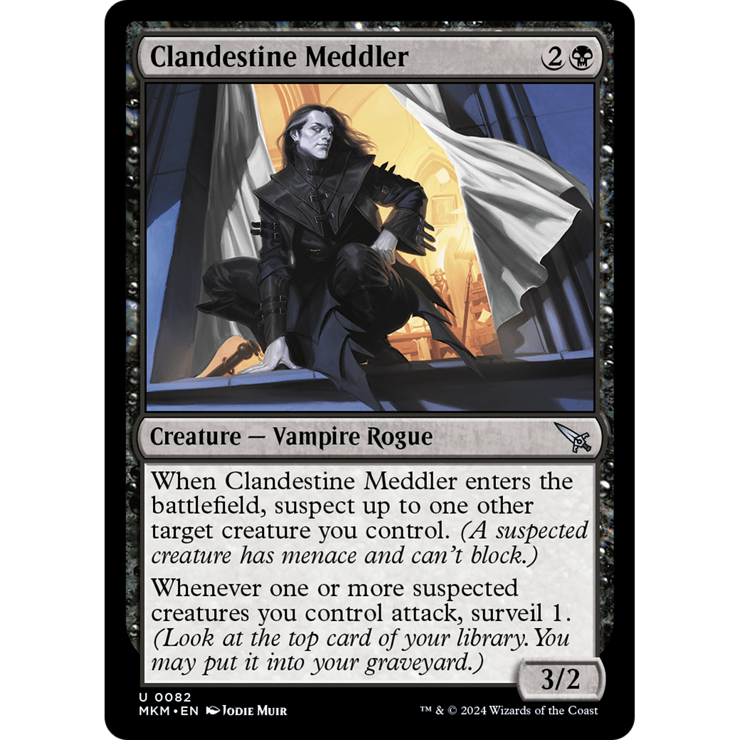 Clandestine Meddler (MKM-82†) - Murders at Karlov Manor Foil