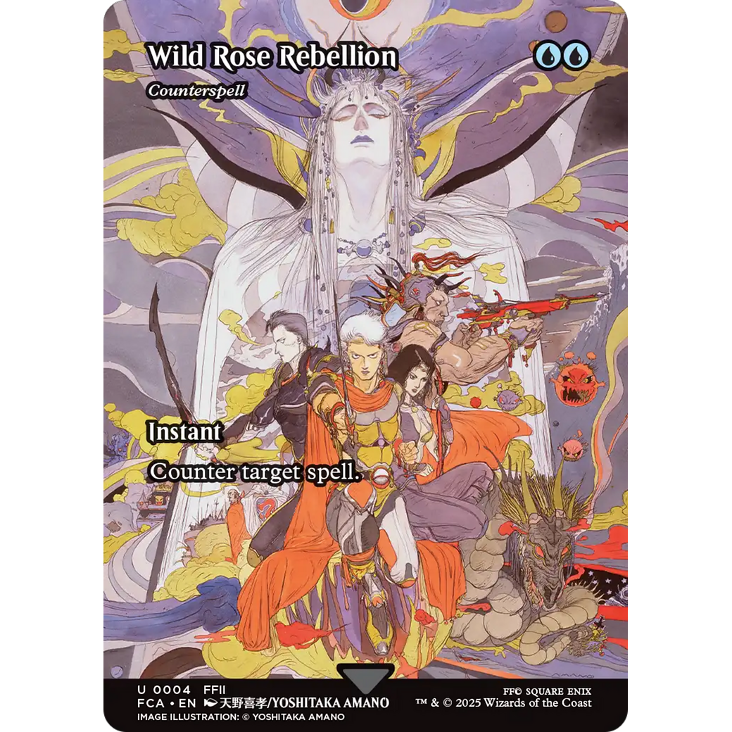 Wild Rose Rebellion - Counterspell (Showcase) (FCA-004) - FINAL FANTASY: Through the Ages / Wild Rose Rebellion (Borderless)