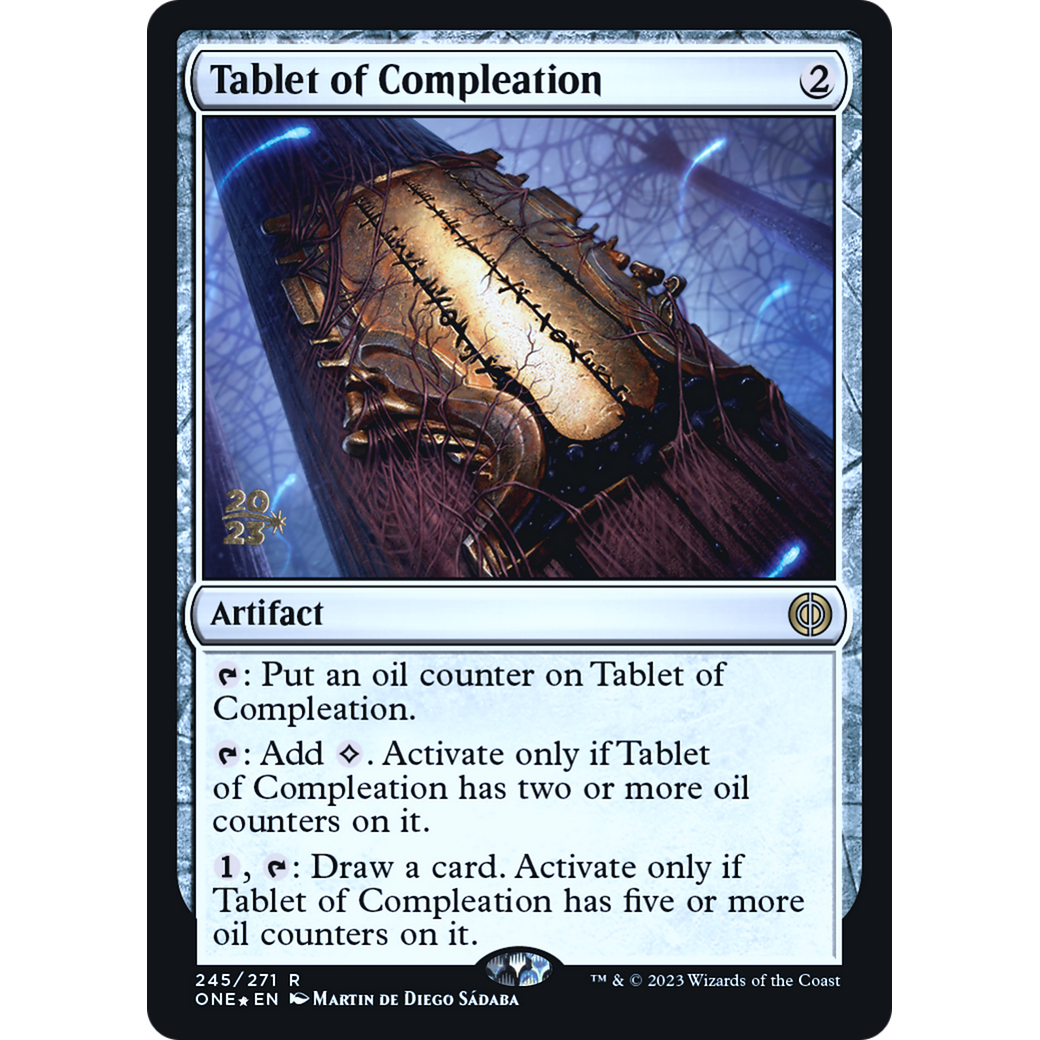 Tablet of Compleation (PRE-245S) - Phyrexia: All Will Be One Promos Foil