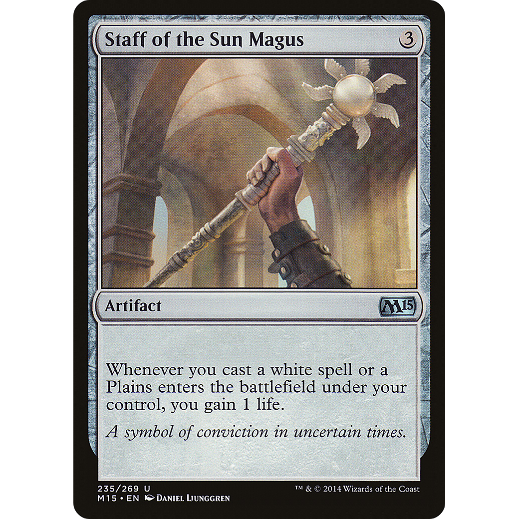 Staff of the Sun Magus (M15-235) - Magic 2015 Foil