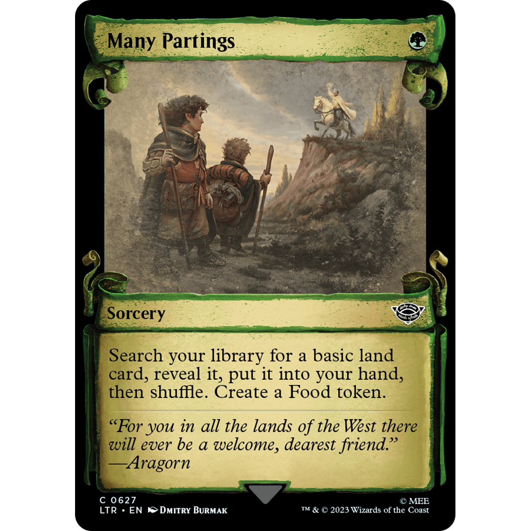 Many Partings (LTR-627) - The Lord of the Rings: Tales of Middle-earth: (Showcase) Foil