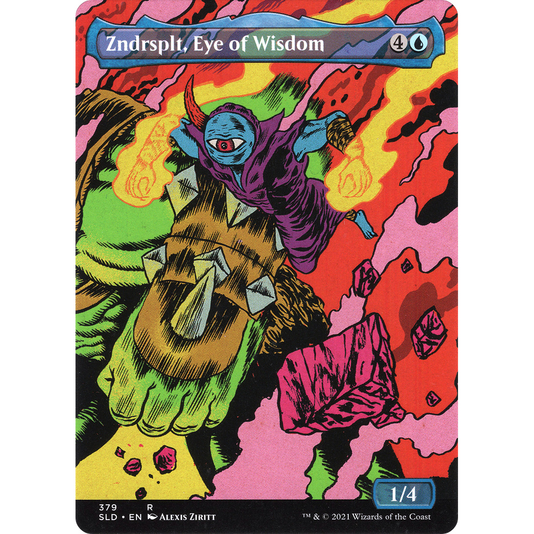 Zndrsplt, Eye of Wisdom (Display Commander) - Thick Stock (SLD-379) - Secret Lair Drop (Borderless)