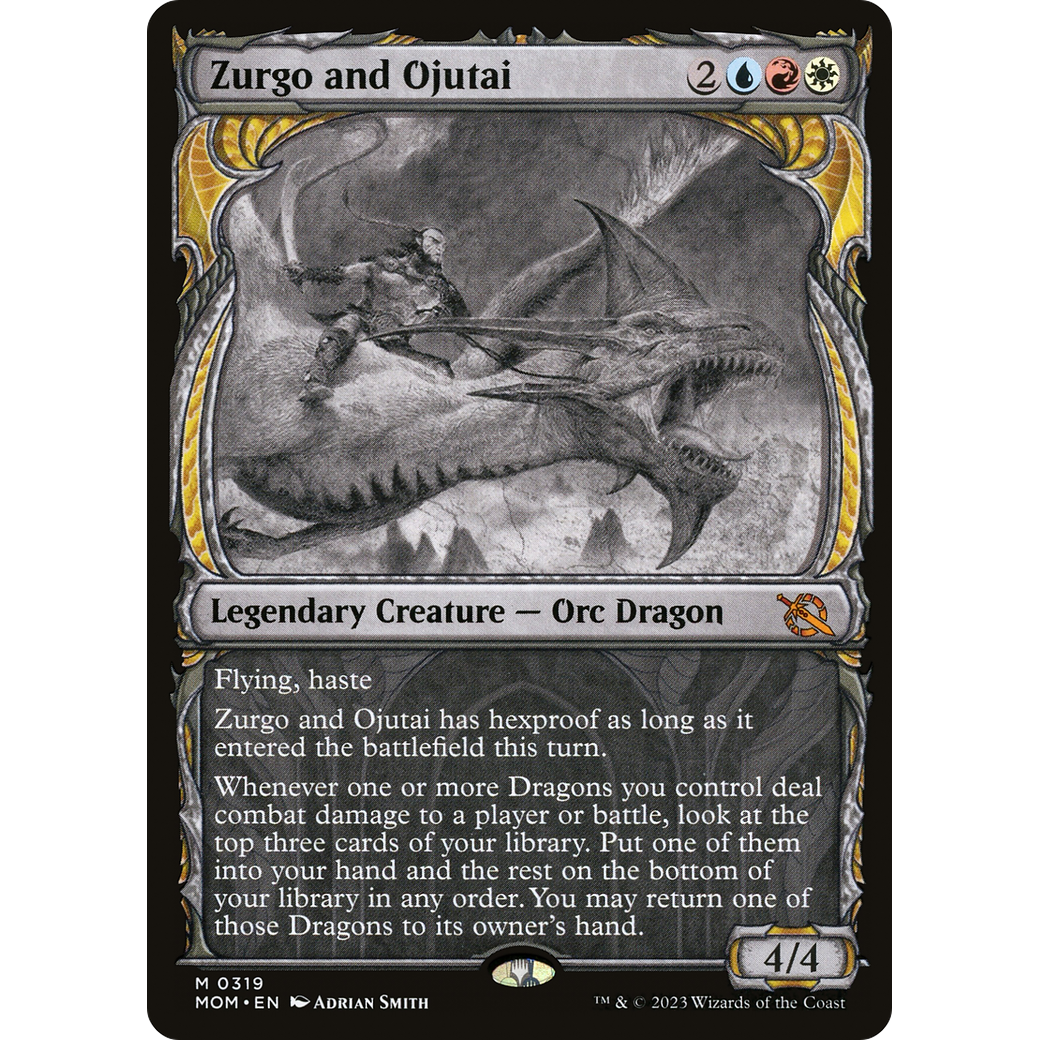 Zurgo and Ojutai (MOM-319) - March of the Machine: (Showcase) Foil