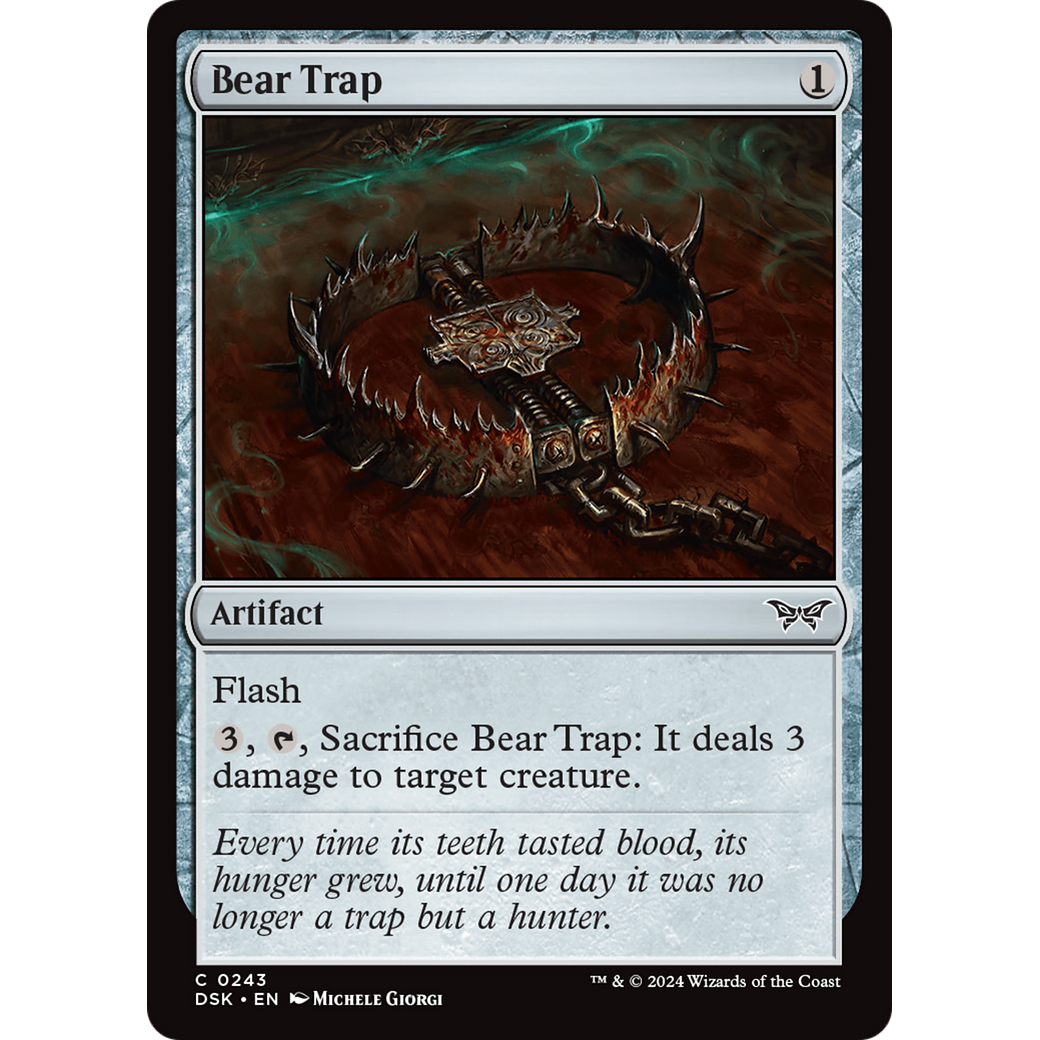 Bear Trap (DSK-243) - Duskmourn: House of Horror Foil