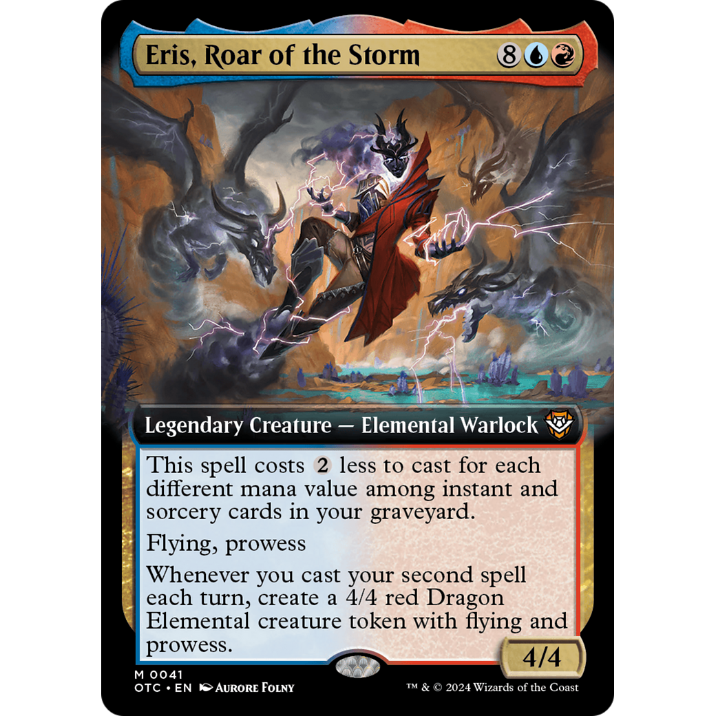 Eris, Roar of the Storm (OTC-041) - Outlaws of Thunder Junction Commander: (Extended Art) Foil