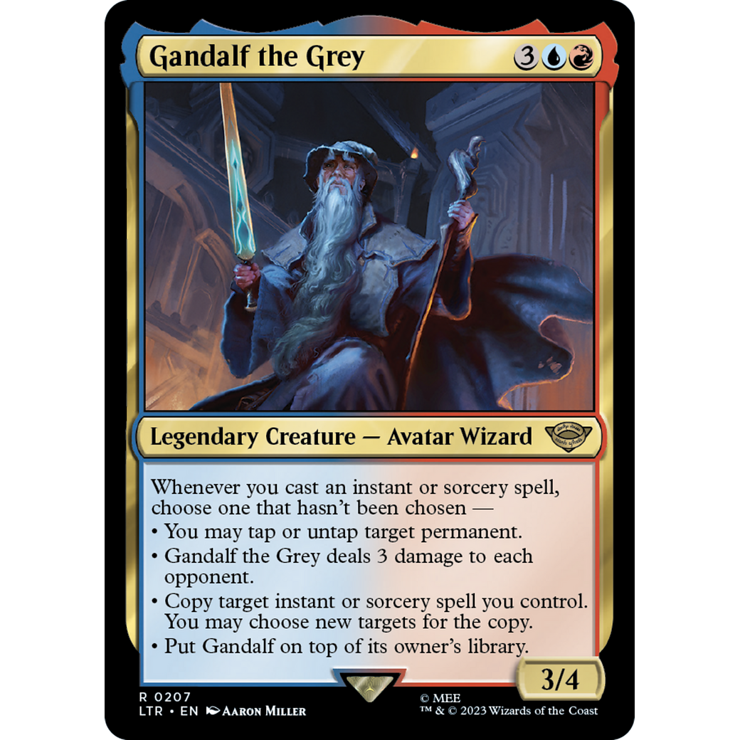 Gandalf the Grey (LTR-207) - The Lord of the Rings: Tales of Middle-earth Foil