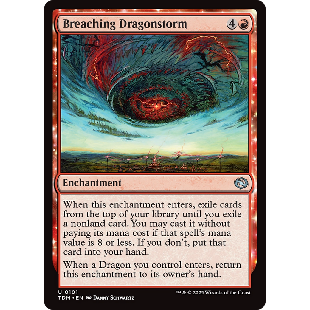 Breaching Dragonstorm (TDM-101) - Tarkir: Dragonstorm: (enchantment)