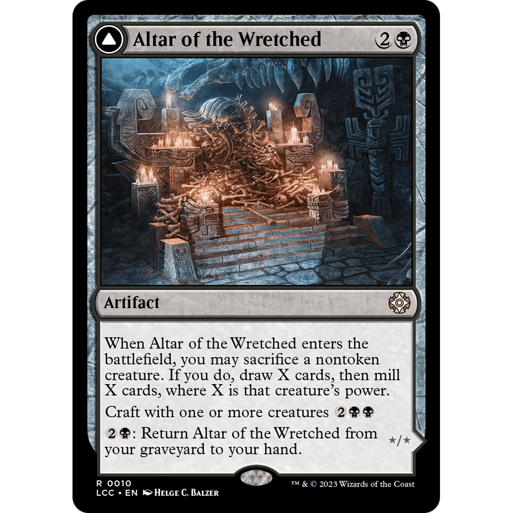 Altar of the Wretched // Wretched Bonemass (LCC-010) - The Lost Caverns of Ixalan Commander Foil