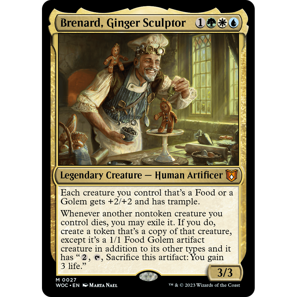 Brenard, Ginger Sculptor (WOC-027) - Wilds of Eldraine Commander Foil