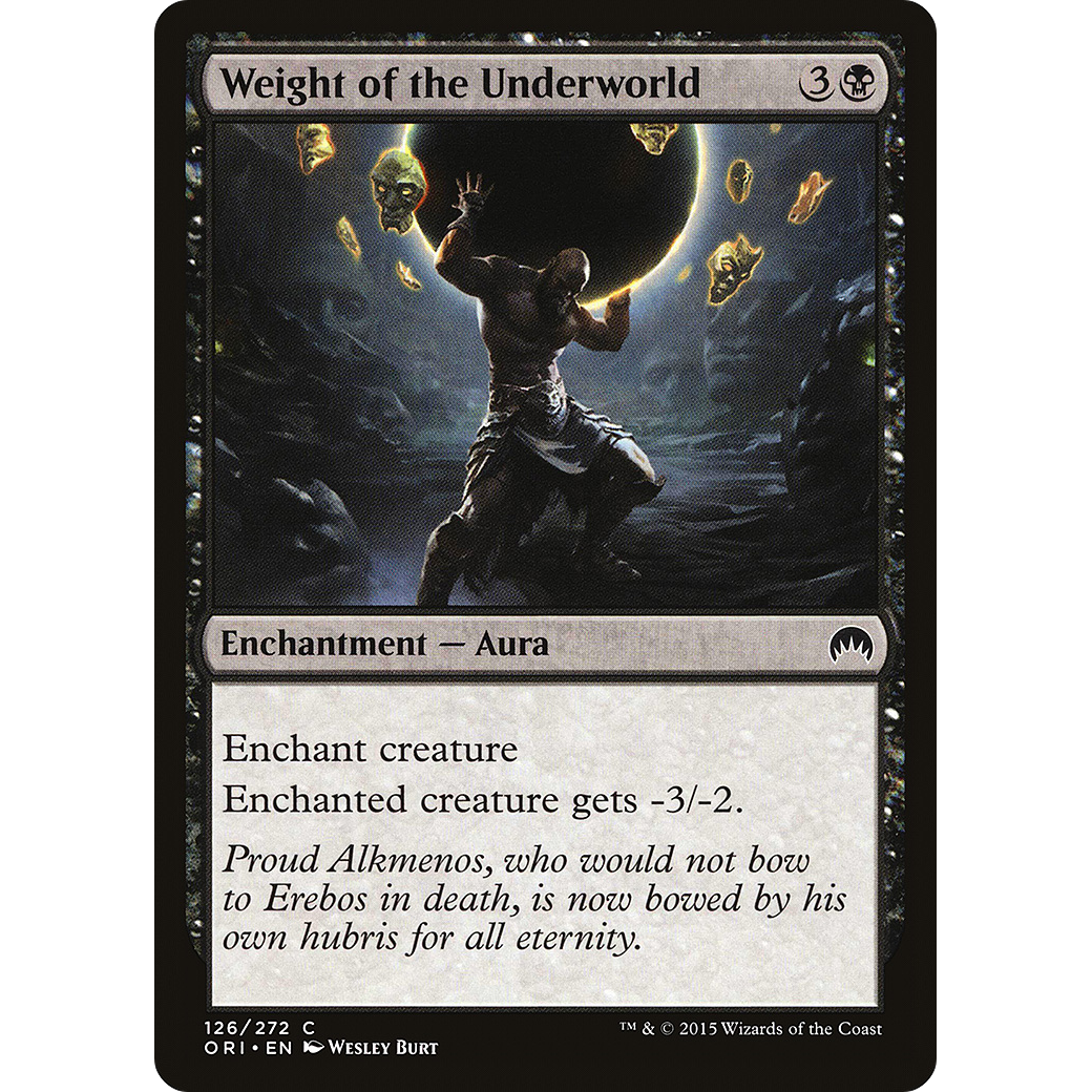Weight of the Underworld (ORI-126) - Magic Origins Foil