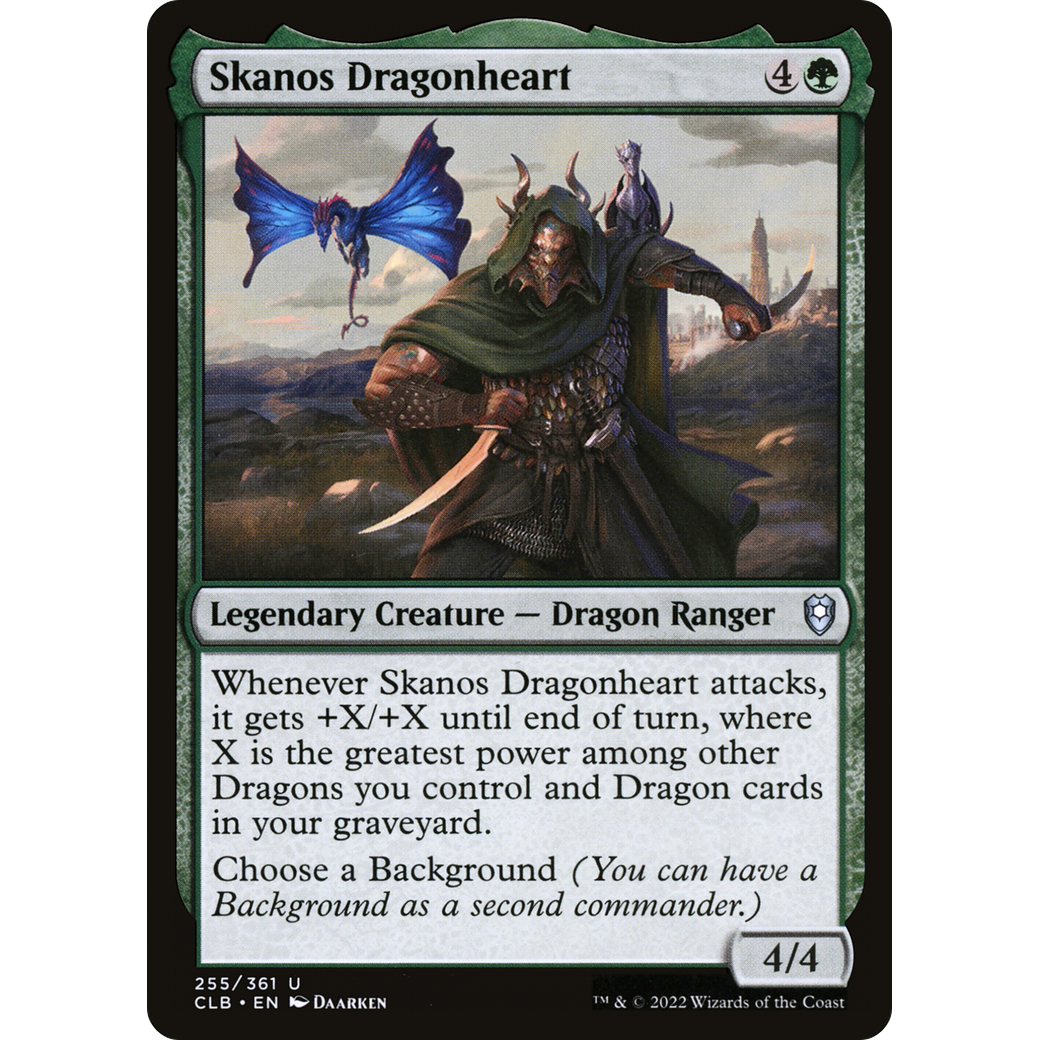 Skanos Dragonheart (CLB-255) - Commander Legends: Battle for Baldur's Gate Foil