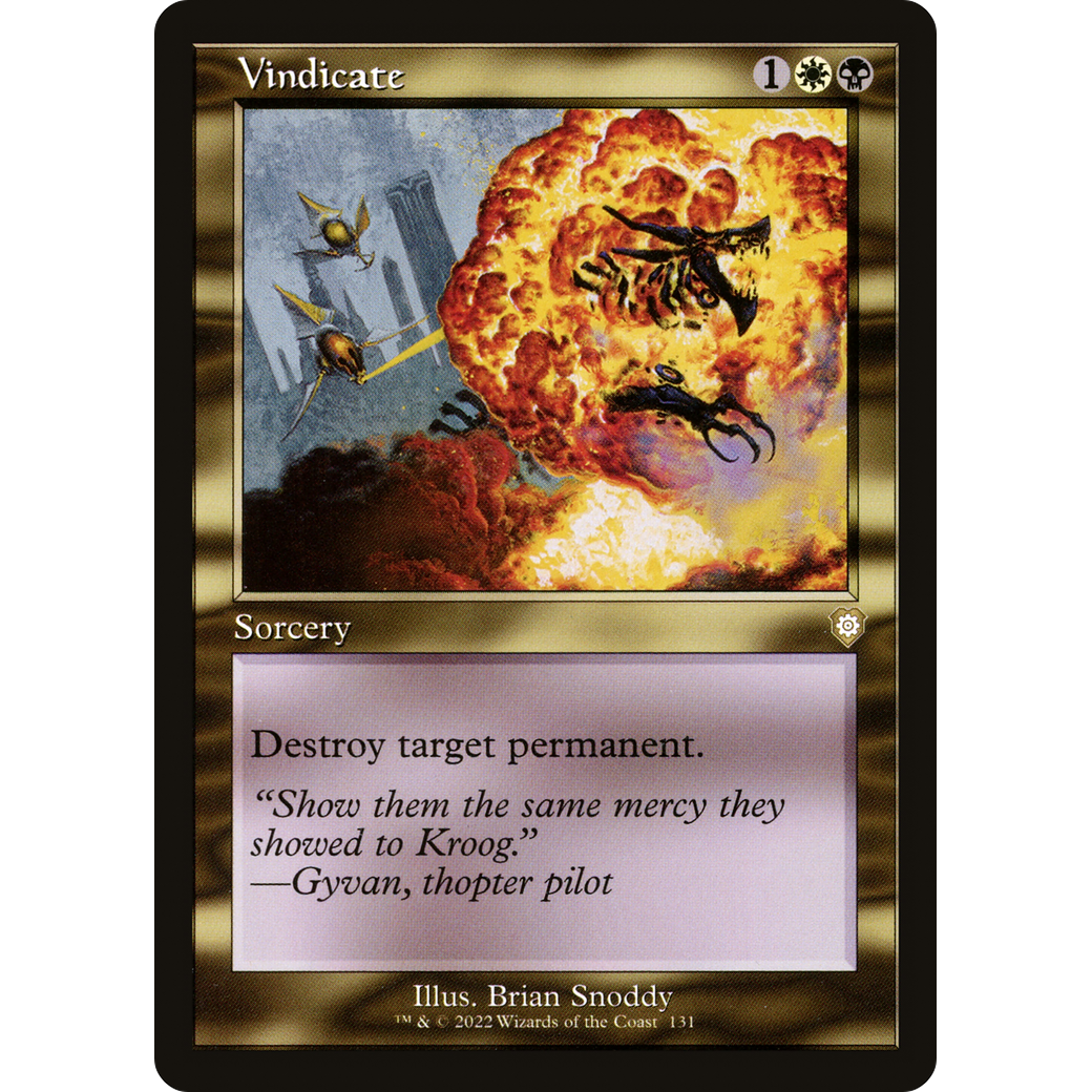 Vindicate (Retro Frame) (BRC-131) - The Brothers' War Commander