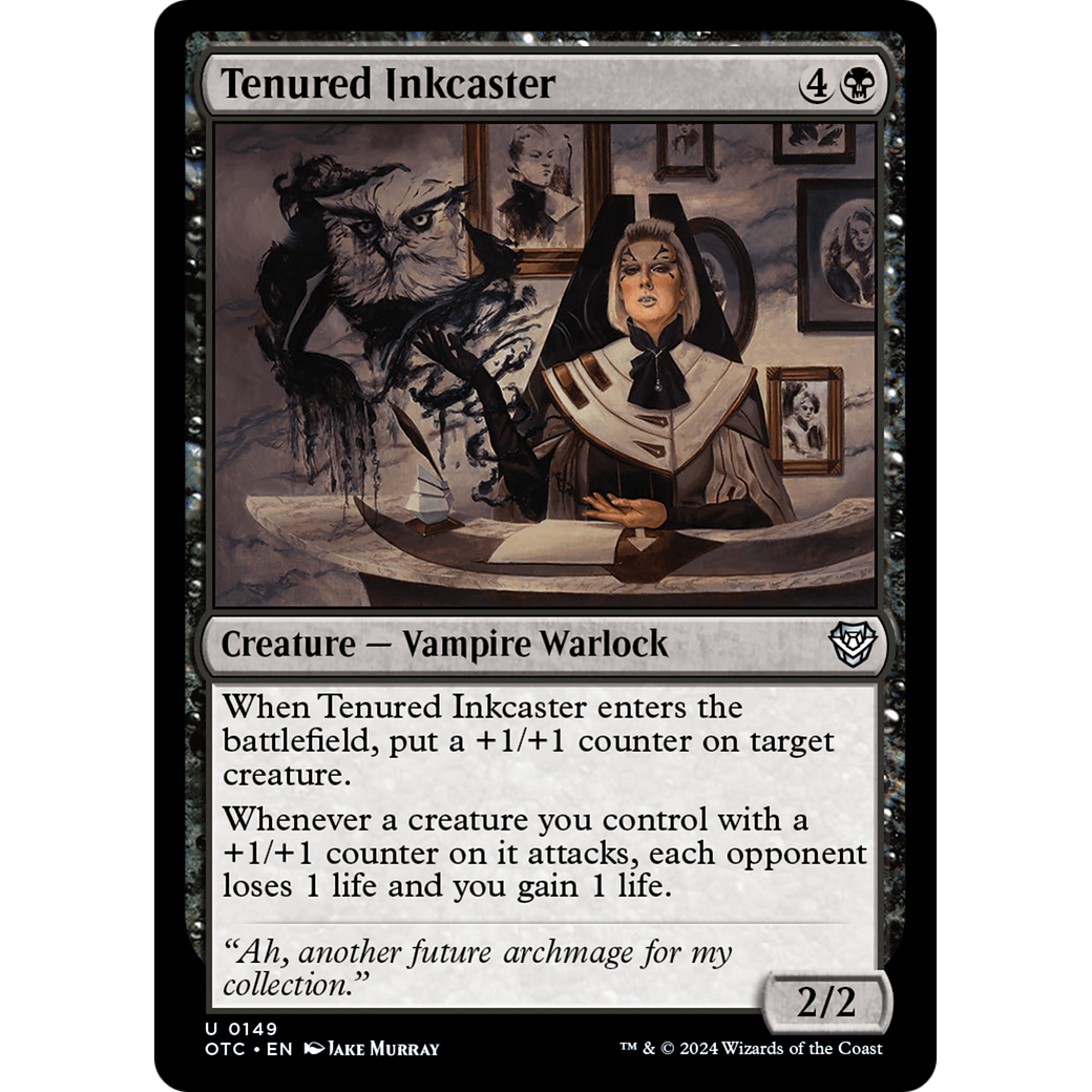 Tenured Inkcaster (OTC-149) - Outlaws of Thunder Junction Commander