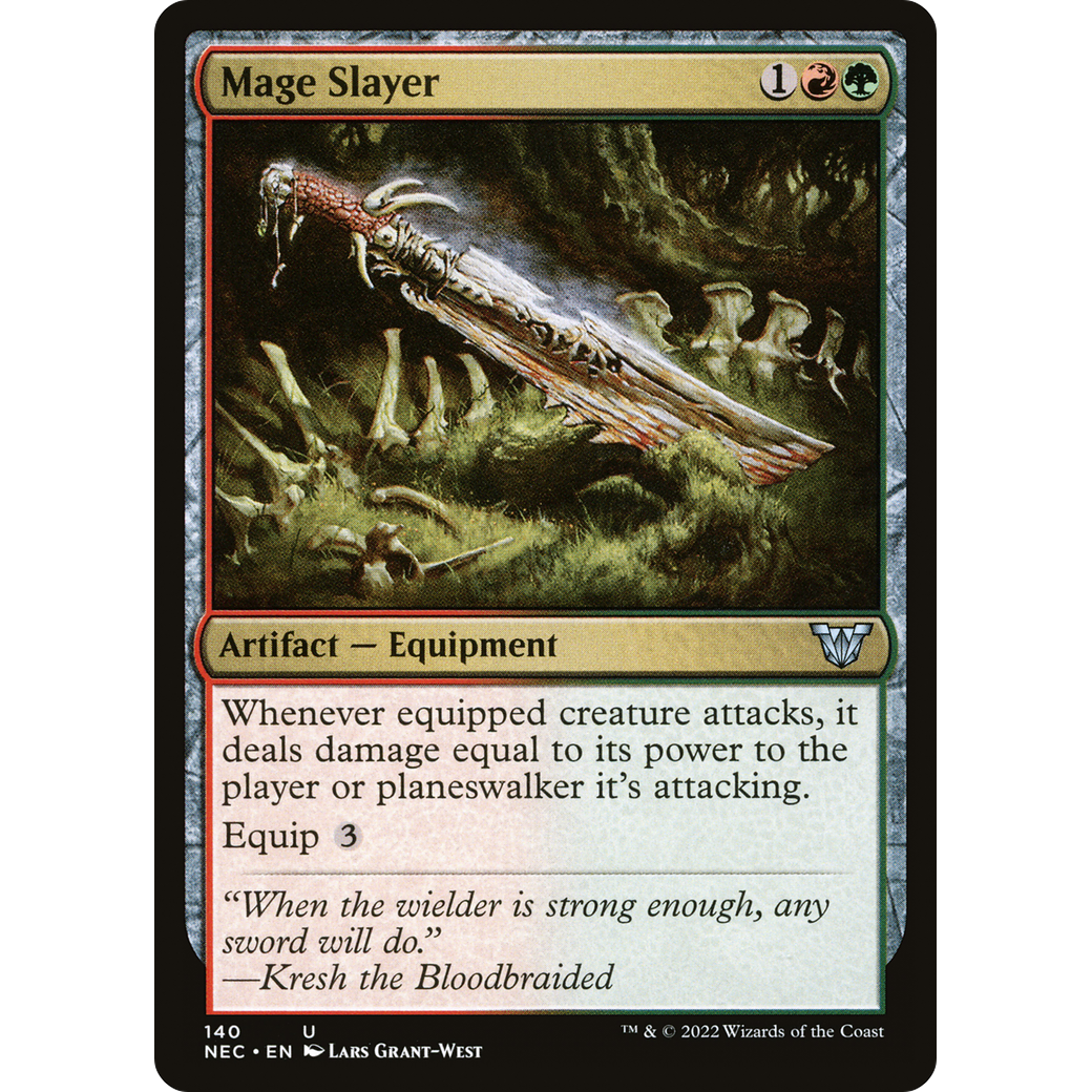 Mage Slayer (NEC-140) - Neon Dynasty Commander
