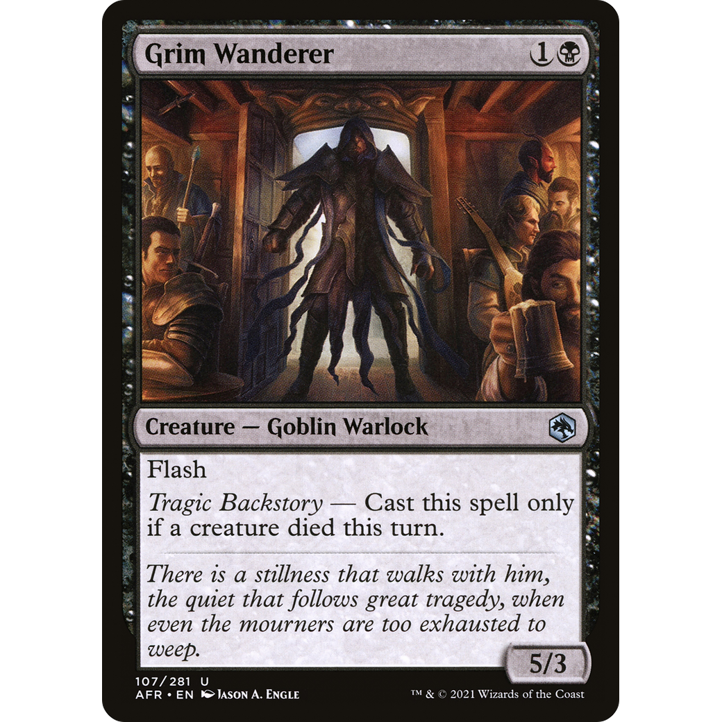 Grim Wanderer (AFR-107) - Adventures in the Forgotten Realms Foil