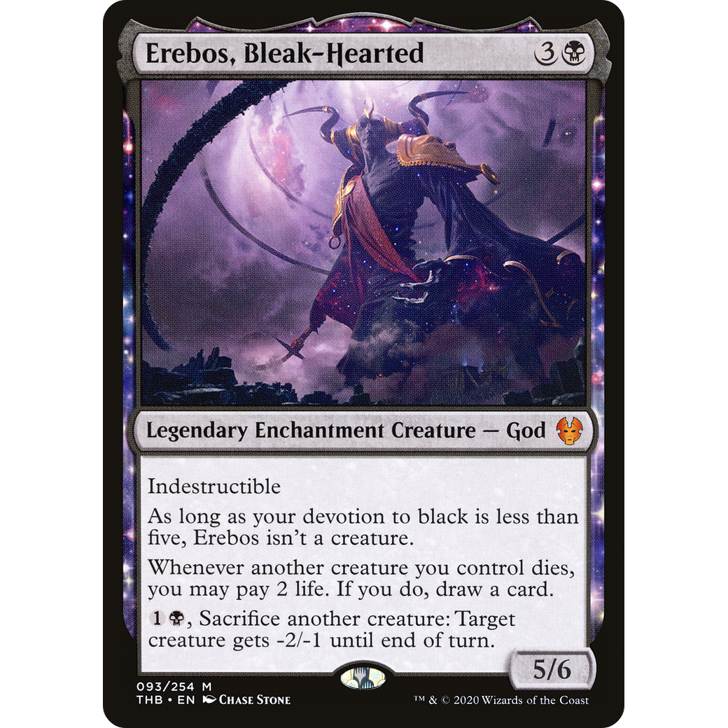 Erebos, Bleak-Hearted (THB-093) - Theros Beyond Death: (enchantment)