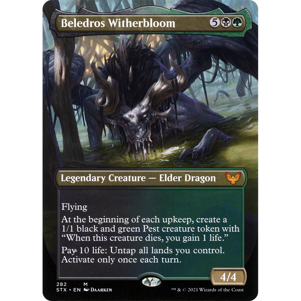 Beledros Witherbloom (Borderless) (STX-282) - Strixhaven: School of Mages (Borderless)