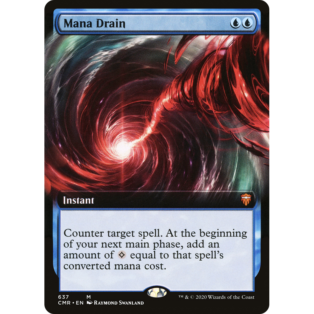 Mana Drain (Extended Art) (CMR-637) - Commander Legends: (Extended Art)