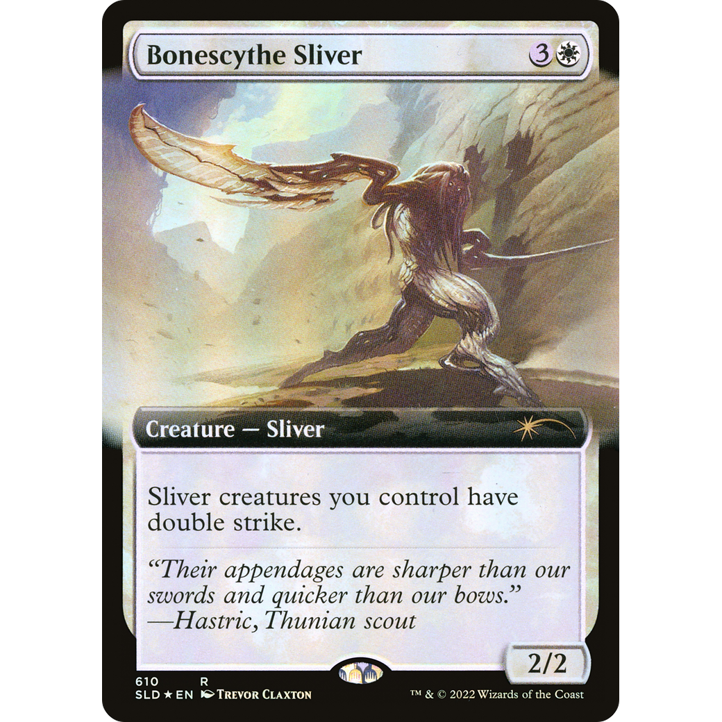 Bonescythe Sliver (Extended Art) (SLD-610) - Secret Lair Drop: (Extended Art) Foil