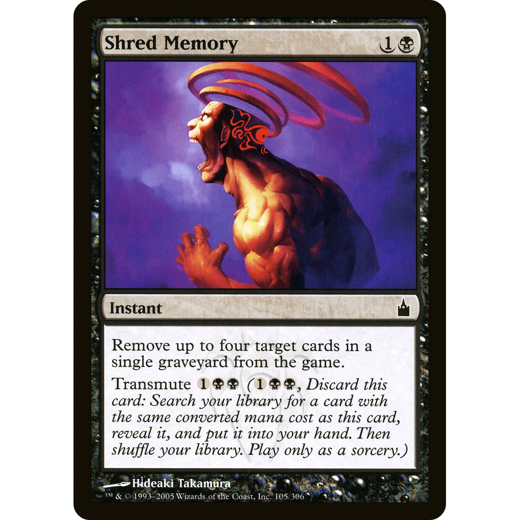 Shred Memory (RAV-105) - Ravnica: City of Guilds