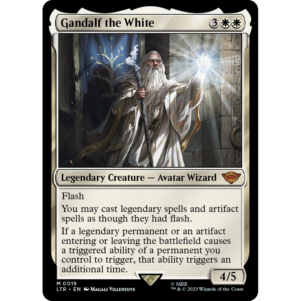 Gandalf the White (LTR-019) - The Lord of the Rings: Tales of Middle-earth Foil