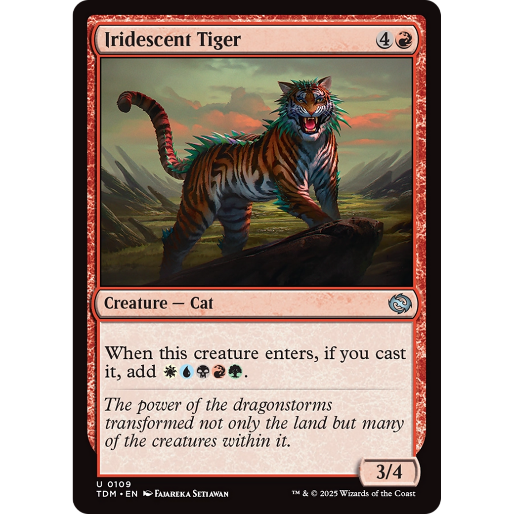Iridescent Tiger (TDM-109) - Tarkir: Dragonstorm