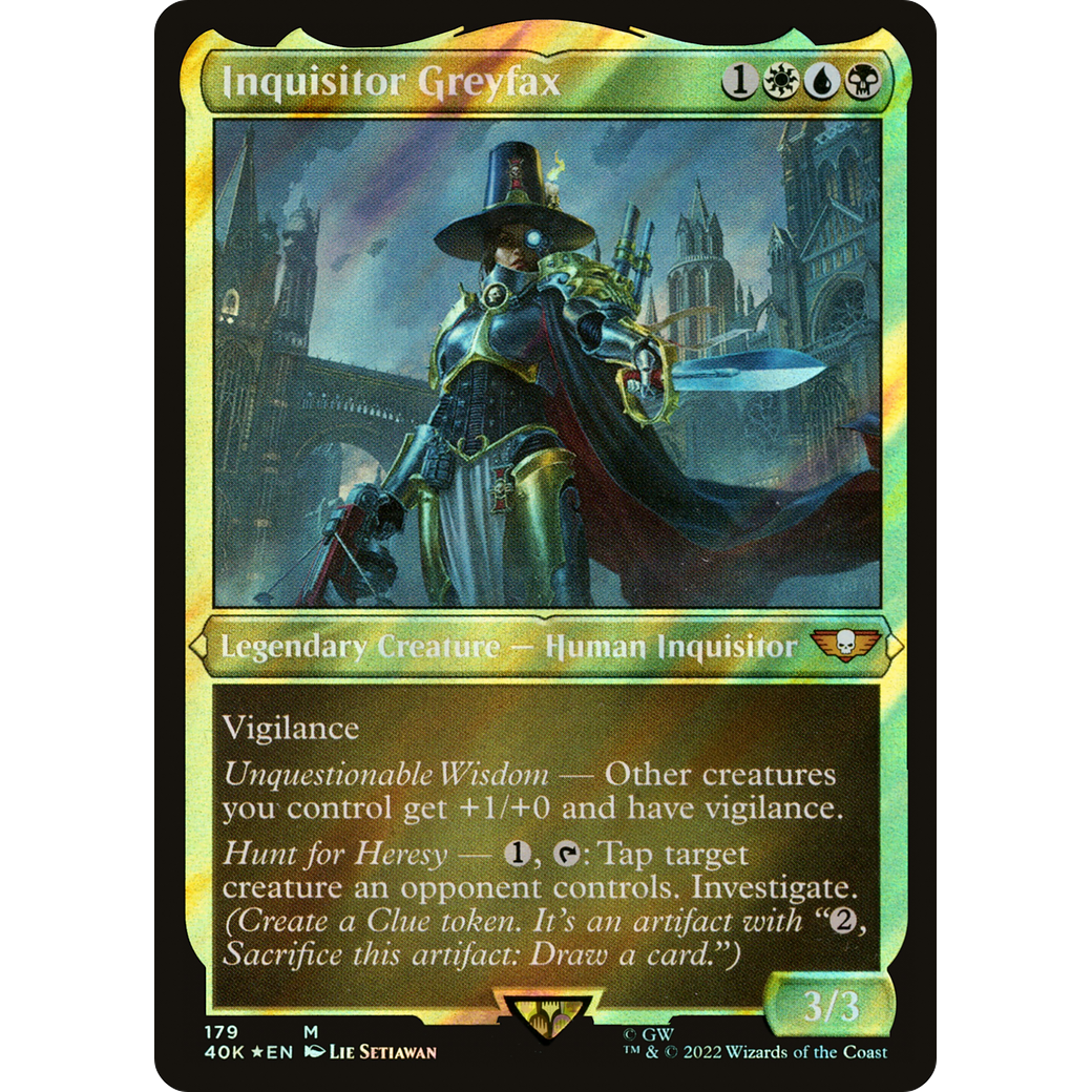 Inquisitor Greyfax (40K-179) - Warhammer 40,000 Commander Foil