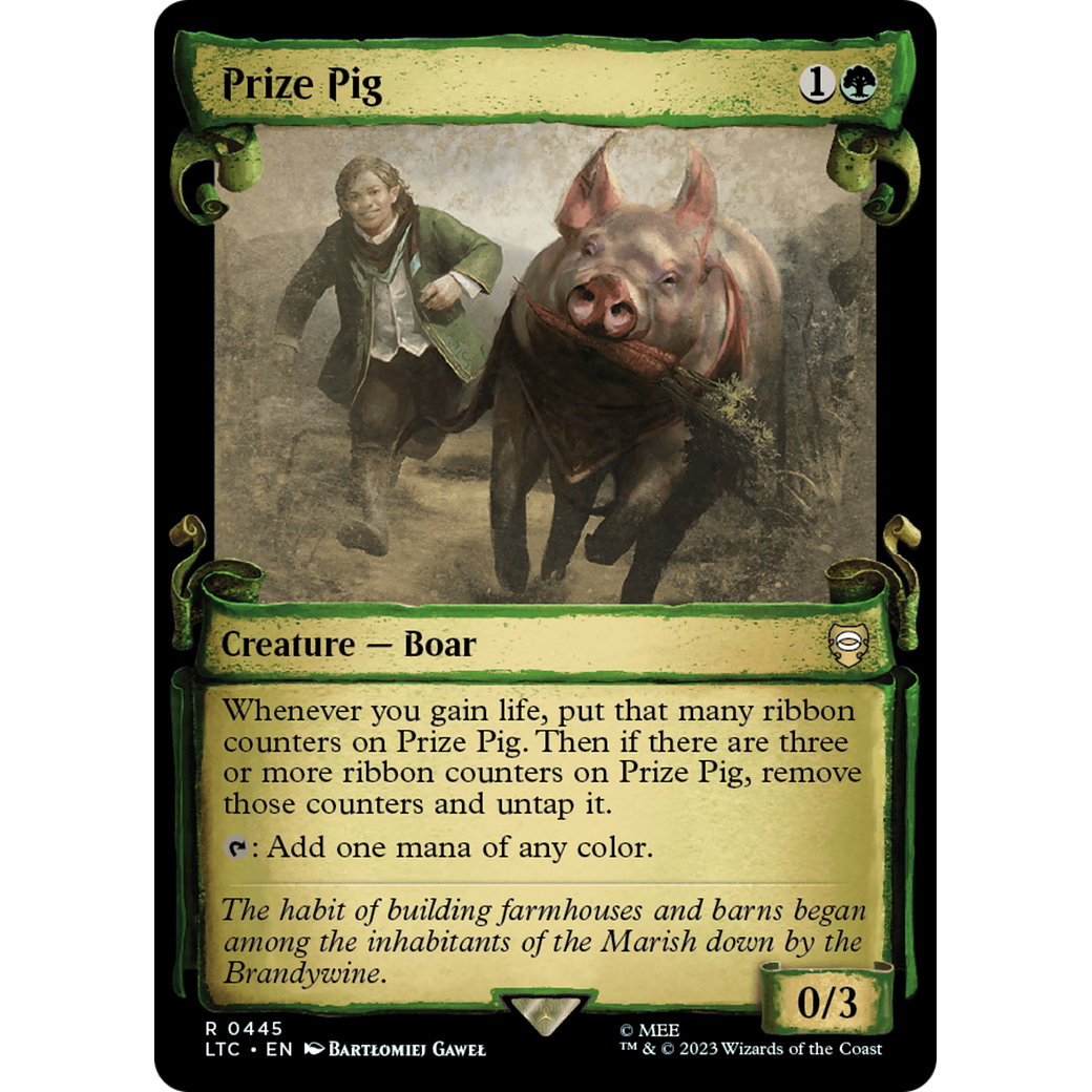 Prize Pig (LTC-445) - Tales of Middle-earth Commander: (Showcase) Foil