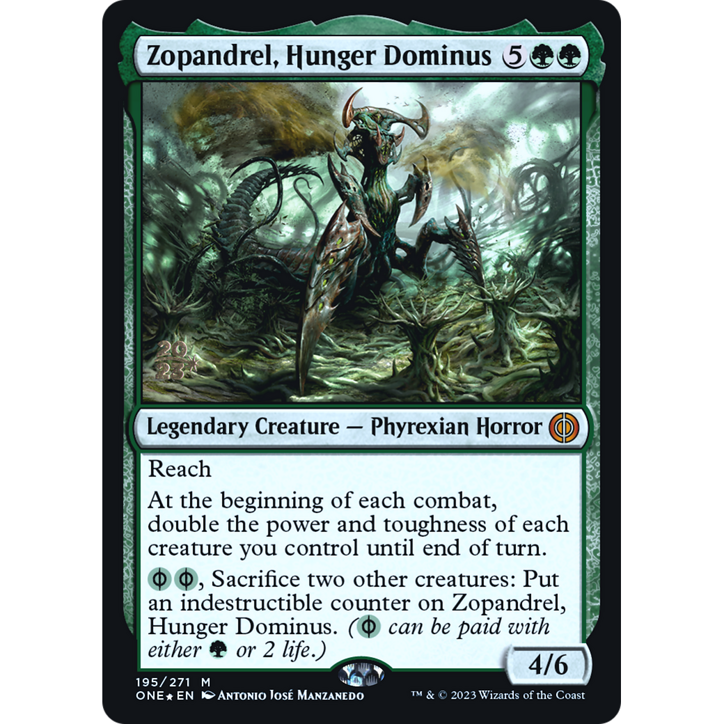 Zopandrel, Hunger Dominus (PRE-195S) - Phyrexia: All Will Be One Promos Foil