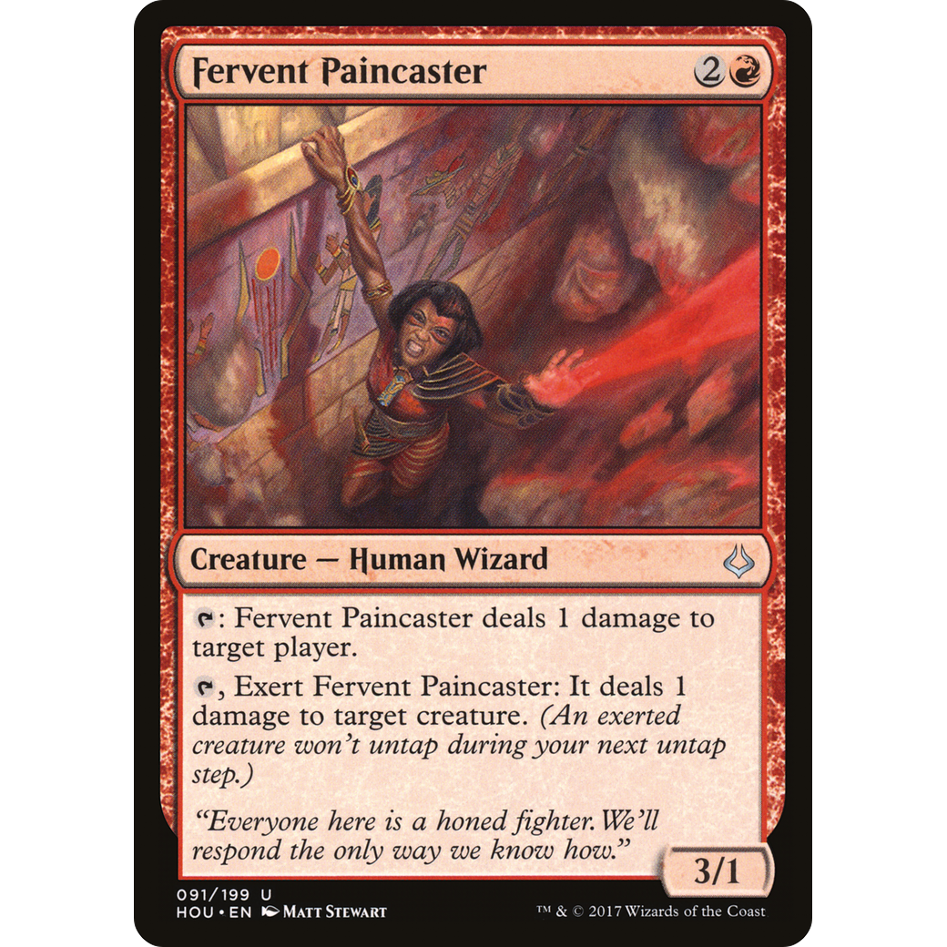 Fervent Paincaster (HOU-091) - Hour of Devastation Foil