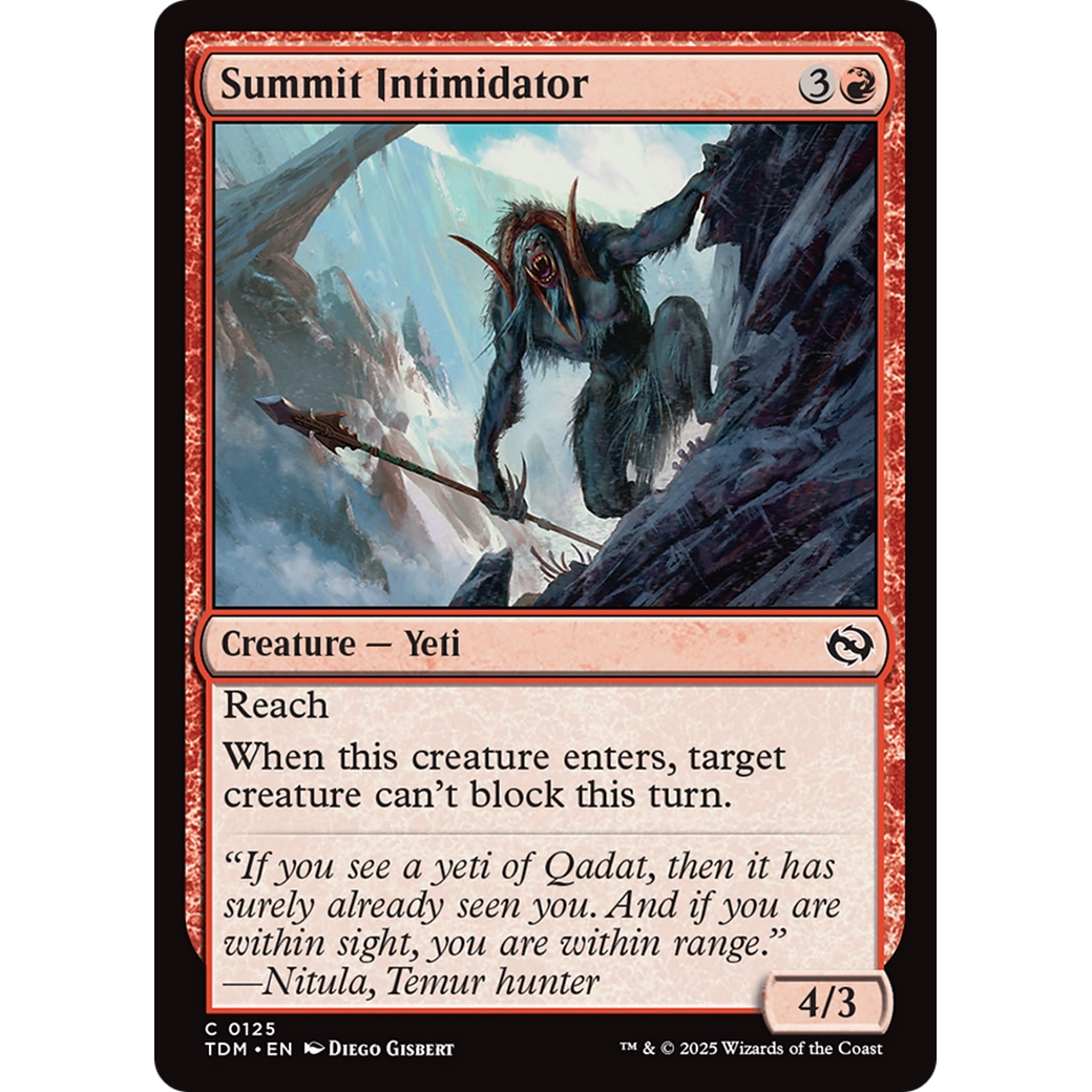 Summit Intimidator (TDM-125) - Tarkir: Dragonstorm Foil