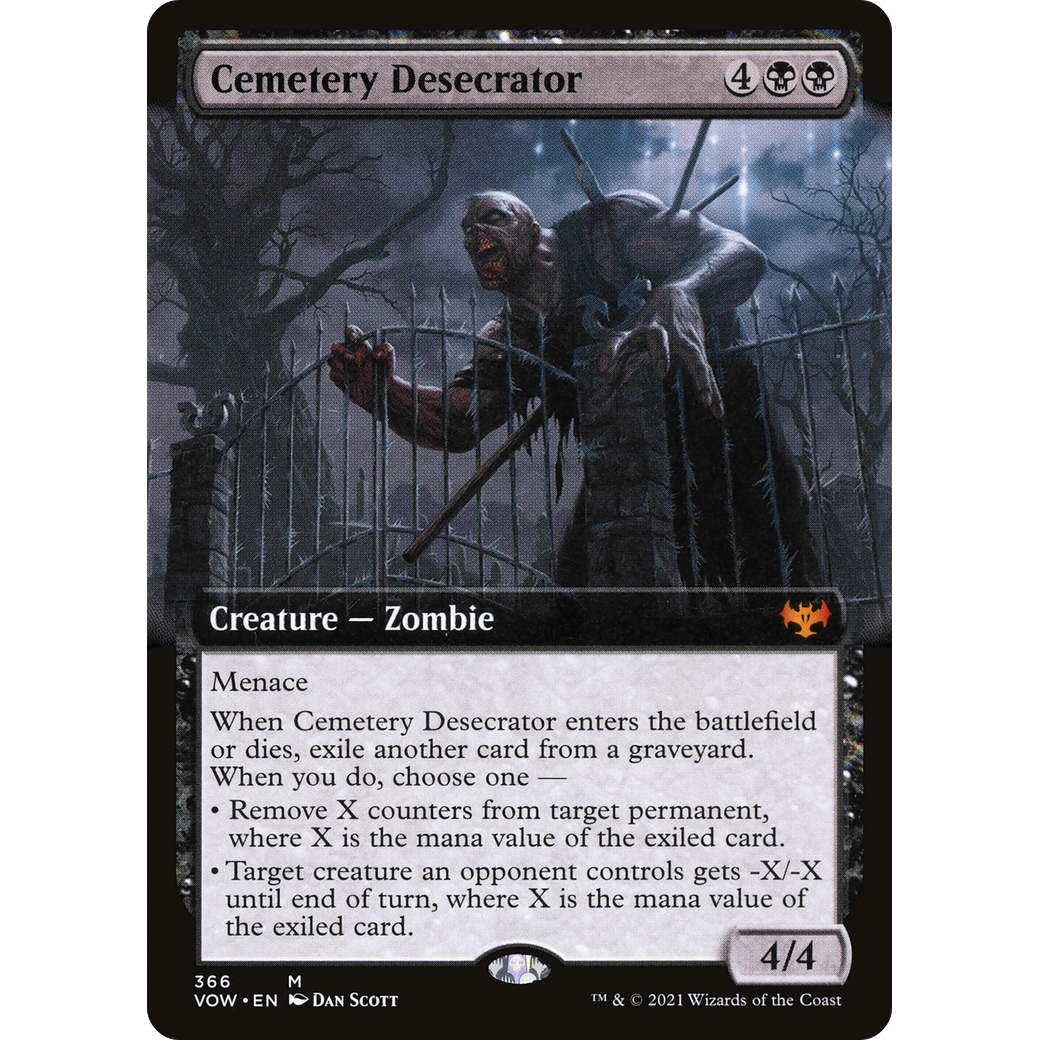 Cemetery Desecrator (Extended Art) (VOW-366) - Innistrad: Crimson Vow: (Extended Art)