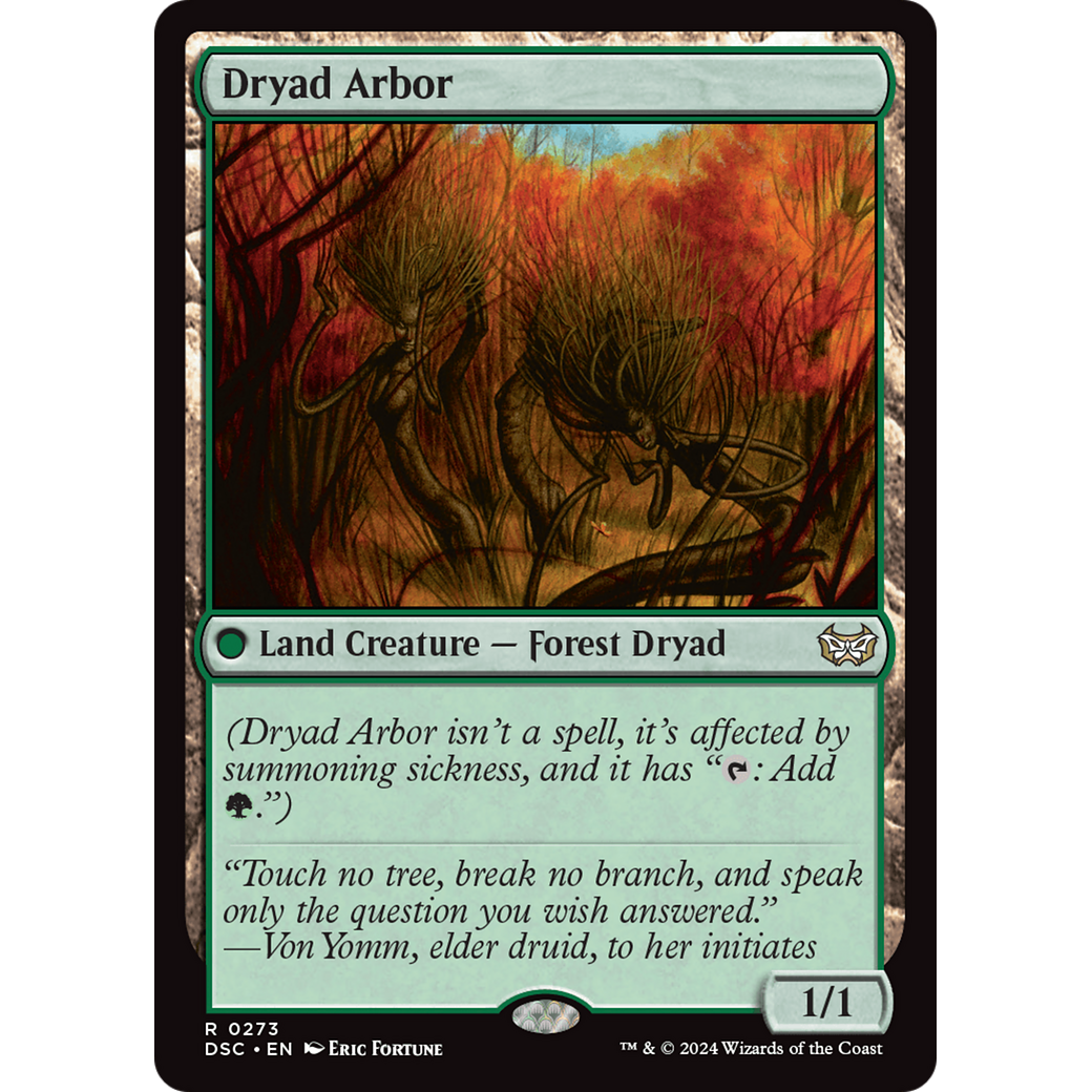 Dryad Arbor (DSC-273) - Duskmourn: House of Horror Commander