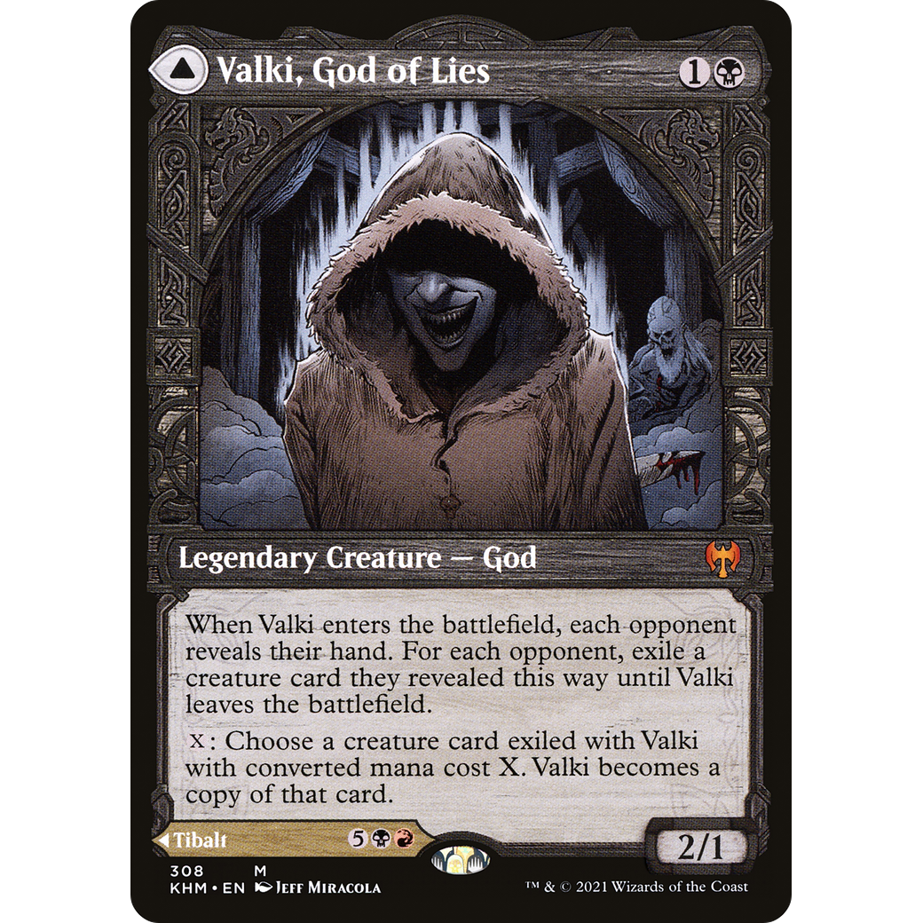 Valki, God of Lies (Showcase) (KHM-308) - Kaldheim: (Showcase) Foil