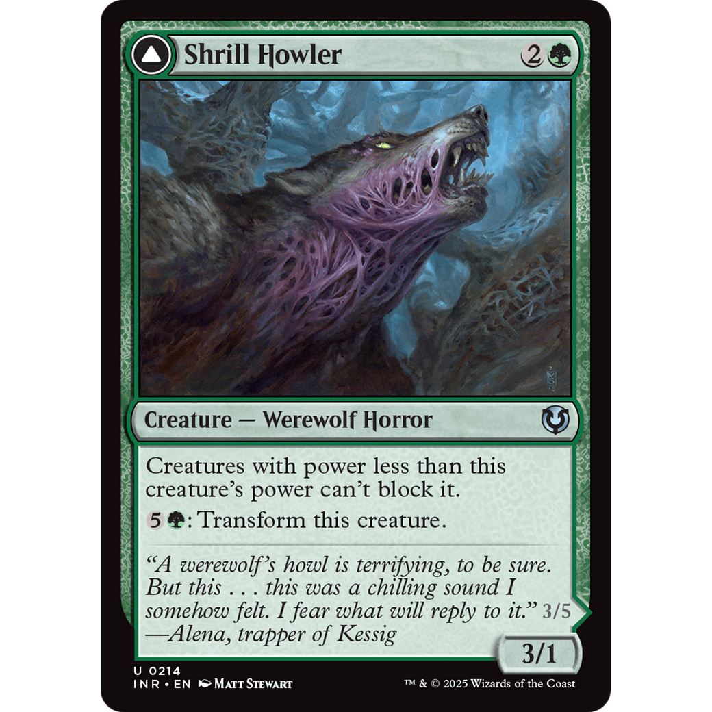Shrill Howler // Howling Chorus (INR-214) - Innistrad Remastered Foil