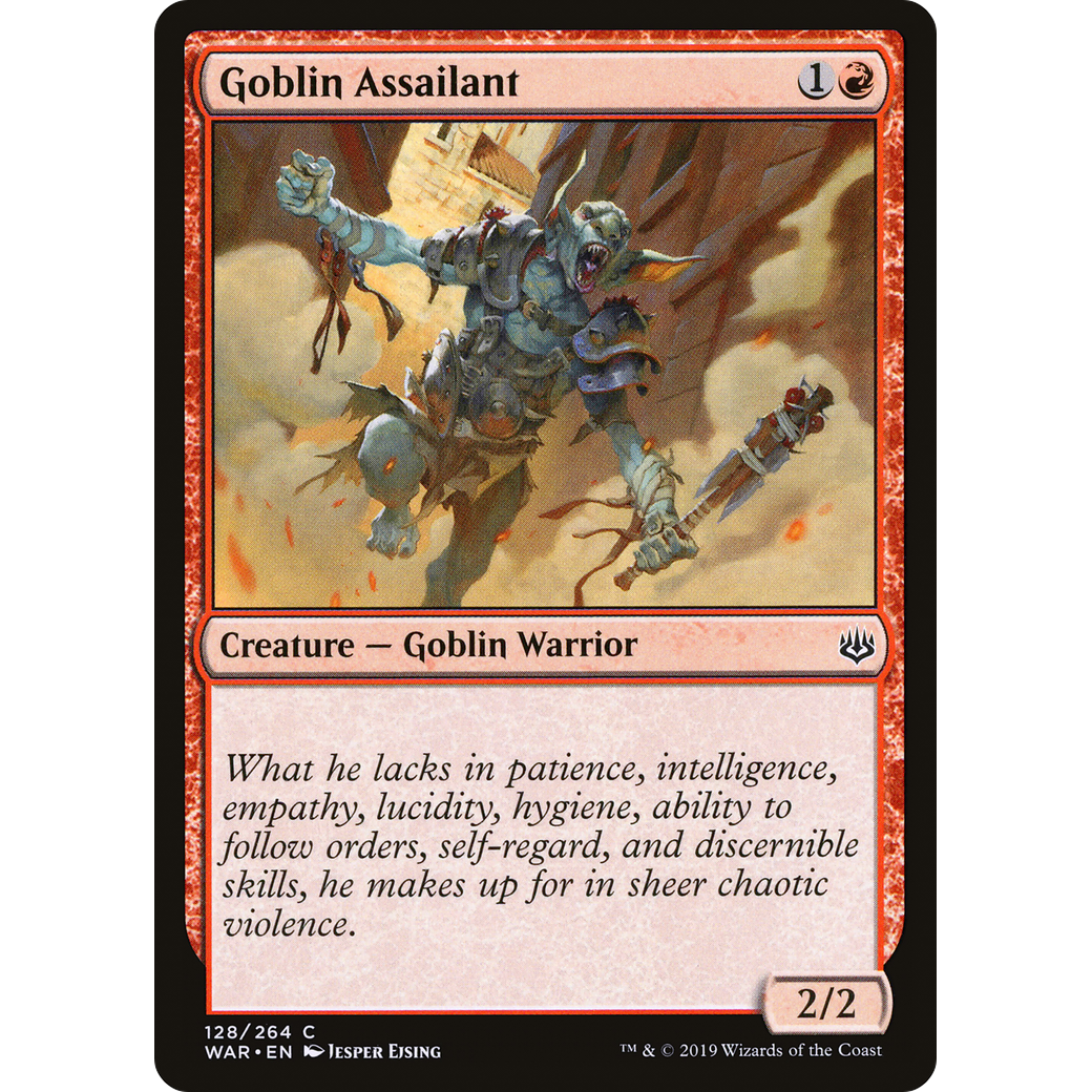 Goblin Assailant (WAR-128) - War of the Spark Foil