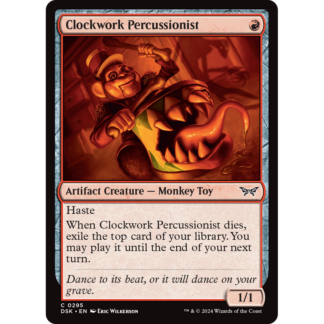 Clockwork Percussionist (DSK-295) - Duskmourn: House of Horror Foil