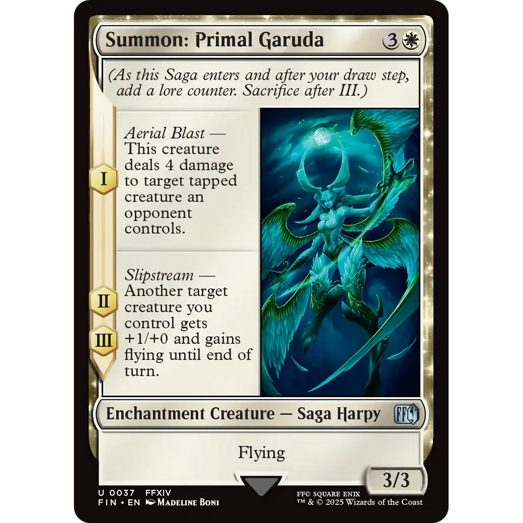 Summon: Primal Garuda (FIN-037) - FINAL FANTASY: (enchantment)