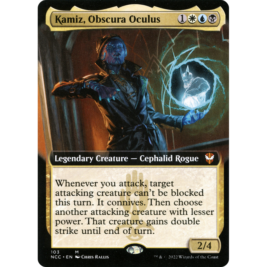 Kamiz, Obscura Oculus (Extended Art) (NCC-103) - New Capenna Commander: (Extended Art) Foil