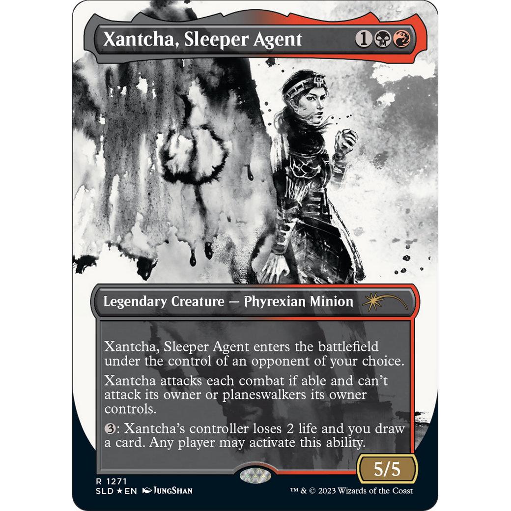 Xantcha, Sleeper Agent (Halo Foil) (SLD-1271) - Secret Lair Drop: (Showcase) (Borderless) Foil